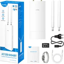 Точка доступу Cudy AP1300 Outdoor, AC1200 WiFi Gigabit Outdoor Access Point, 5GHz/2.4GHz, 1xGigabit - мініатюра 4