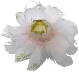 Прикраса ялинкова Квітка-перо, 10 см (В асортименті)