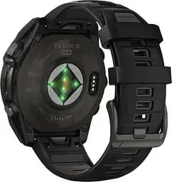 Смарт-годинник Garmin Fenix 8, 51mm Solar Sapphire Carbon Gray DLC Titanium w. Black/Pebble Gray S. Band 010-02907-10/11/7 - мініатюра 8