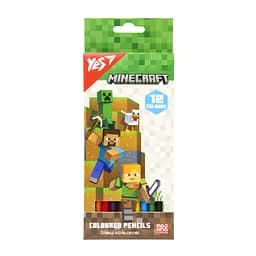 Карандаши цветные Yes Minecraft, 12 цветов
