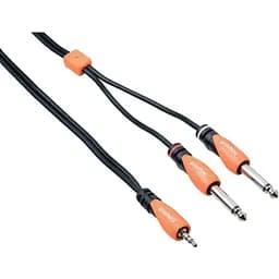 Коммутационный аудио кабель Bespeco Mini-Jack 3.5 - 2xJack 6.3 mono SLYM-SJ500 5м