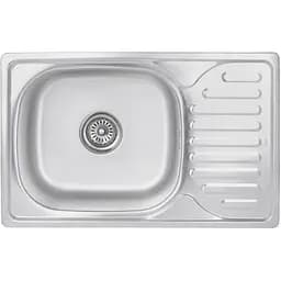 Кухонная мойка Brinex 6642 0,8 мм, врезная BRIN6642SAT08