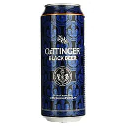 Пиво Oettinger Black Beer темне 4.9% 0.5 л з/б (910703)