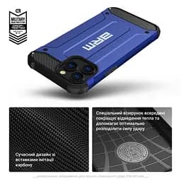 Чохол до мобільного телефона Armorstandart Panzer Xiaomi Redmi 14C 4G / Poco C75 Dark Blue (ARM79374) - мініатюра 6