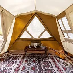 Намет чотиримісний для кемпінгу Naturehike (CNH22ZP029) з навісом, Коричневий - мініатюра 7