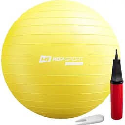 Фітбол Hop-Sport з насосом 75 см жовтий