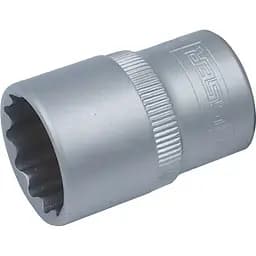 Головка торцева Haisser дванадцятигранна 1/2" 19x38 мм сатин (88278)