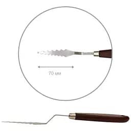 Мастихін Rosa Studio ArtWork №4 хвилястий довжина 7 см