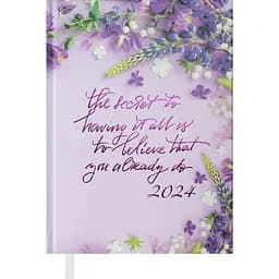 Ежедневник датированный Buromax Pretty 2024 A5 фиолетовый (BM.2184-07)