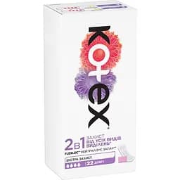 Прокладки щоденні Kotex Extra Protect 2 в 1 довгі для легкого ступеня нетримання 22 шт. - мініатюра 2
