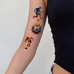 Набір дитячих тимчасових тату Футбол №1 Fresh Tattoo football-tattoo-mini-set- 10 штук по 12*7 см - мініатюра 3