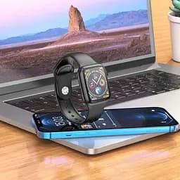Розумний годинник Smart Watch Hoco Y5 + магнітна зарядка (Чорний) - мініатюра 2