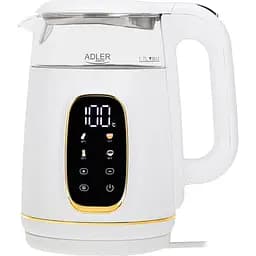 Электрочайник Adler AD 1305 white gold 1850-2200 Вт 1.7 л