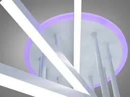 Стельова LED люстра біла 102 Вт пульт димер - мініатюра 5
