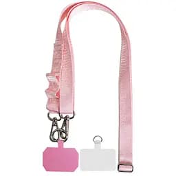 Шнурок із двома кріпленнями (2 см) 140 см Pink