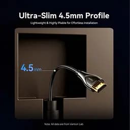 Кабель мультимедійний HDMI M to HDMI M 10.0m 4K fiber optic zinc alloy black Vention (ALSBL) - мініатюра 6