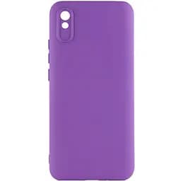 Чехол Lakshmi Silicone Cover Full Camera (A) для Xiaomi Redmi 9A Фиолетовый / Purple