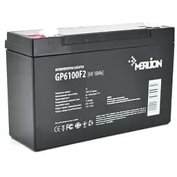 Аккумулятор MERLION AGM GP6100F2 6 V 10Ah ( 150 x 50 x 95 (100) ) Q10/540