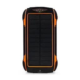 Повербанк с солнечной панелью 30000mAh Power Bank Kraft KPB-U1830FCSL Orange 18W QC2.0 LED-фонарь (43-00068)
