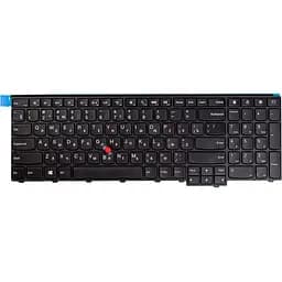 Клавiатура для ноутбука LENOVO ThinkPad T540, W540, KM-105U чорний, чорний фрейм