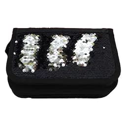 Пенал із паєтками двосторонній, 3 відділення (В асортименті)