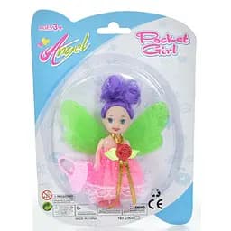 Лялька фея, 10 см, з крилами, сумочка (В асортименті)