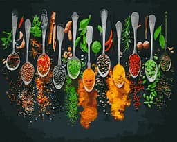 Набор для росписи по номерам Пряности мира, 40x50 см, КНО5673