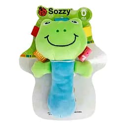 Игрушка - пищалка, мягкая погремушка для малышей Sozzy 1205 Лягушка