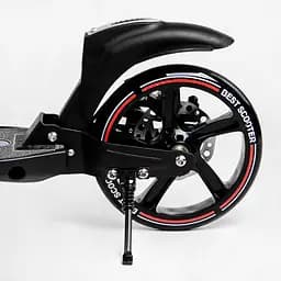 Самокат Best Scooter складаний 49х14х93-103 см Чорно-червоний 000231306 - мініатюра 5
