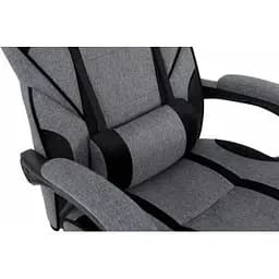 Крісло ігрове GT Racer X-2749-1 Gray/Black Suede (X-2749-1 Fabric Gray/Black Suede) - мініатюра 7
