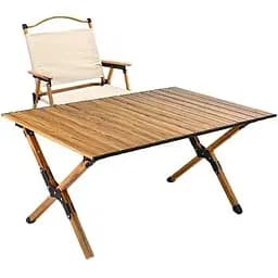 Кемпінговий набір Kermit стіл для пікніка 90 см + стілець туристичні меблі Oxford 600D