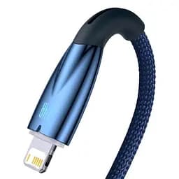 USB кабель Baseus Glimmer Series Fast Charging Data Cable USB to iP 2.4A 2 м синий CADH000303