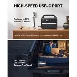 Портативна зарядна станція Anker 535 PowerHouse Portable Power Station 500W/512Wh 60041-ska - мініатюра 4