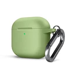 Силіконовий чохол для навушників Apple AirPods 4, Hang Case, зелений, ультратонкий захисний кейс товщиною 2 мм, захист від подряпин, пилу та ударів, компактний, з карабіном для кріплення, ArmorStandart (ARM81286)