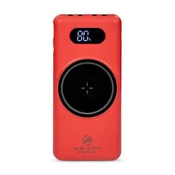 Повербанк 10000mAh Power Bank Kraft KPB-1110W Red беспроводная зарядка (43-00056)
