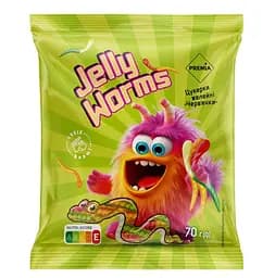 Цукерки Premia Черв'ячки желейні 70 г