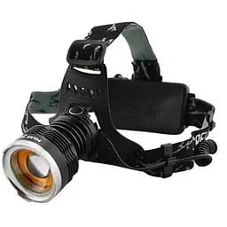 Универсальный налобный LED фонарь на голову для рыбалки Bailong BL T619 аккумуляторный