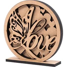 3D композиция Rosa Talent Love 1 МДФ 15х15 см