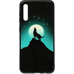 Чохол-накладка Toto Night Light Print Glass Case Samsung Galaxy A30s/A50/A50s Howling Wolf