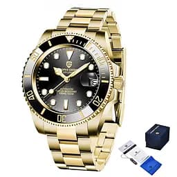 Чоловічий наручний годинник PD-1661 Gold-Black Pagani Design acs0031148