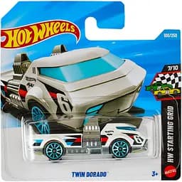 Базовая машинка Hot Wheels HW Starting Grid Twin Dorado белая (5785) JJJ61-N521