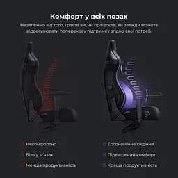 Крісло для геймерів Anda Seat Kaiser 4 Size L Grey (AD12YDDC-L-20-G-CF) - мініатюра 5