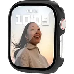 Чохол-накладка DK Пластик Soft-Touch Glass Full Cover для Apple Watch 41mm (015071) (black)
