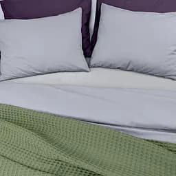 Плед-покривало Cosas Greek Waffle Olive вафельне 75х95 см (Blanket_53Olive_GreekWaffle_75x95) - мініатюра 2
