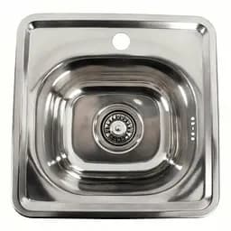 Кухонна мийка з нержавіючої сталі Platinum 4848 поліровка (0,6/170 мм), Polish