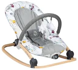 Крісло-гойдалка MoMi Lumiwood, сірий (flower) (BULE00010)