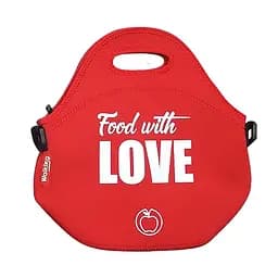 Сумка для обедов Bergner Food with love 30х30х17 см красная (BGEU-2963-6)