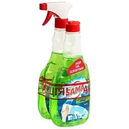 Засіб для миття скла Sama Яблуко, тригер 500 мл + запаска, 500 мл (0730)
