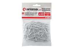 Витяжні заклепки з плоскою головкою Intertool 4.0 х 8.0 мм (в упаковці 50 шт.) - мініатюра 3