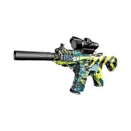 Автомат 1625-4, автоматический, стреляющий орбизами, аккумулятор 7.4V, глушитель с подсветкой, защитные очки